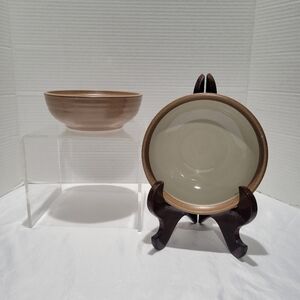 Noritake Madera Ivory #8474 Cup Soup Bowl Stonewear Set Of 2